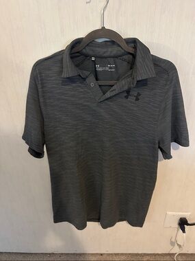 Under Armour Men's Dark Gray Heather Performance Polo
